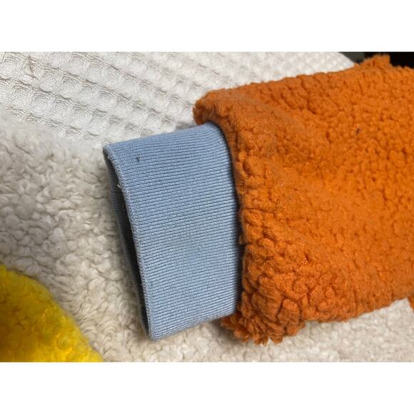 Inside Color Block Cozy Hooded Wearable Blanket Cardigan Large Y2K Maximalist - Picture 9 of 13